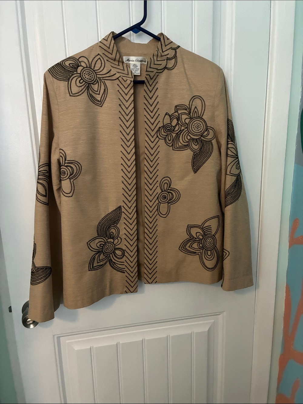 Marisa Christina
Beige Floral Embroidered Open Jacket